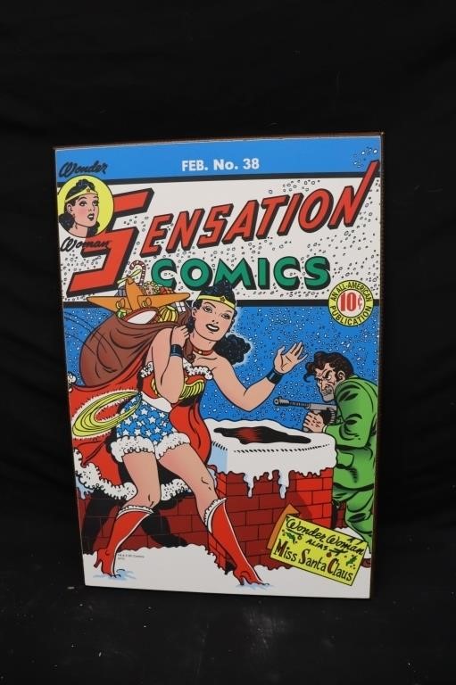 Wonder Women Comic Cover Wall Plaque