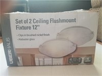 1 new 12 inch ceiling flushmount fixture