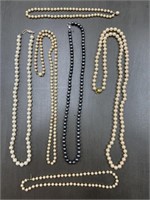 6 FASHION BEADED NECKLACES
