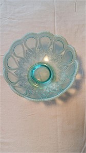 2 Opalescent Glass Bowls.