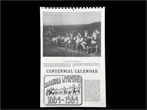 Saratoga Wyoming 1884 - 1984 Centennial Calendar
