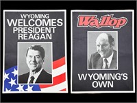 Ronald Reagan Wallop Wyoming Political Poster