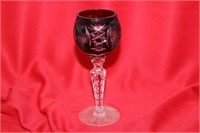 A Small Bohemian? Cut Glass Goblet