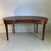 KIDNEY SHAPE MAHOGANY COFFEE TABLE