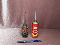 (2) Texaco Lubricant Oil Bottles