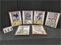 5 Framed NFL & Boston Redsox Framed Prints
