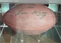 Lou Holtz Notre Dame Signed Football in Case