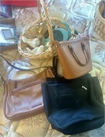Ladies bags, Basket, misc. decor