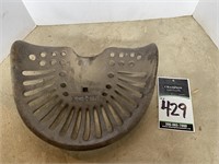 Antique Cast Iron Implement Seat