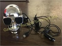 Skull Bluetooth speaker and FM transmitter.