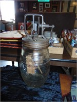 Primitive Barrel Bottom Gallon Size Butter Churn