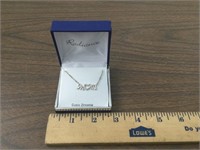 Cubic Zirconia Mom Necklace