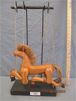 Wooden Horse ''String Puppet''  W/ Stand