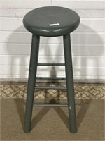 Painted pine stool 11" x 28” high