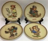4 Hummel Annual Collector Plates