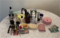 Personal items, cologne, powders
