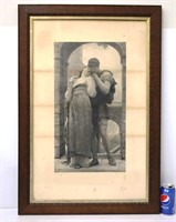 Antique Framed Art Print Sir Frederic Leighton