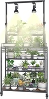 5 Tier Tall Metal Indoor Plant Stand