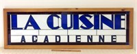 STAINED GLASS  " LA CUISINE ACADIENNE"