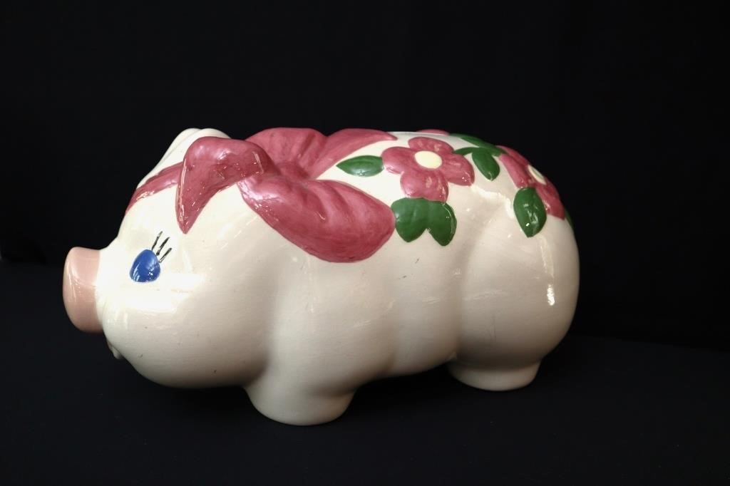 Hand Painted Ceramic Piggy Bank