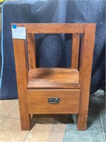 Wood End Table No Top 23”x 23”x 36”