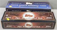 2002 & 2003 Topps Baseball Cards Complete Sets