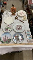 Decorative collectors plates, vintage soap,