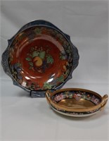 (2) Hand Painted Bowls - See Description