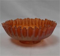 Fenton Marigold Heart & Vine 7.75" Bowl