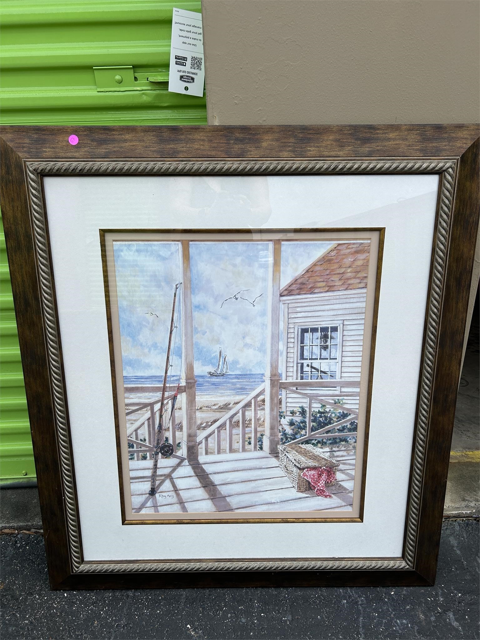 Roy Avis Framed Seaside Cottage Print