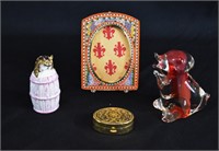 MIxed Lot-Micro-Mosaic Frame, Pill Box and more