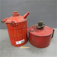 Metal Painted Oil / Kerosene Can & Burner