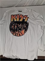 Kiss shirt Beatles shirt sz large