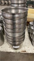 8 ASSORTED STAINLESS STEEL BOWLS