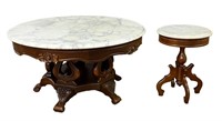 Antique Victorian Marble Top Coffee Tables