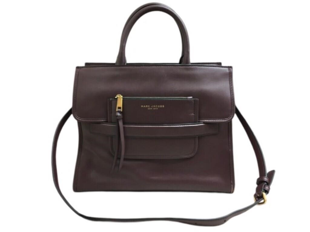 Marc Jacobs Plum Leather 2 Way Shoulder Bag
