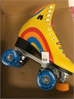 RAINBOW RIDER SET YELLOW MED MOXI SKATES SIZE 6