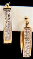 Jewelry 14kt Yellow Gold 2ct Diamond Earrings