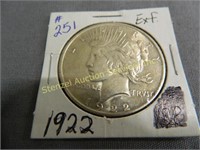 1922 Peace Silver Dollar - Ex.Fine