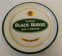 DAWES BLACK HORSE ALE PORC. BEER TRAY