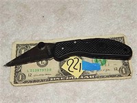 Black Collectible Plastic Folding Knife