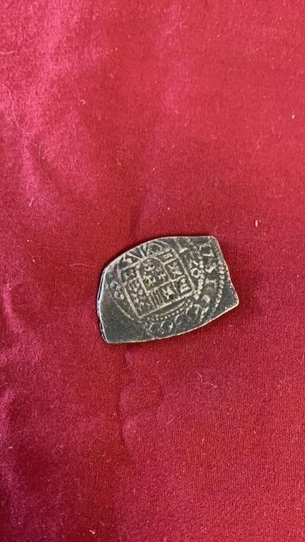 SPANISH SHIP WRECK COIN DATED 1731