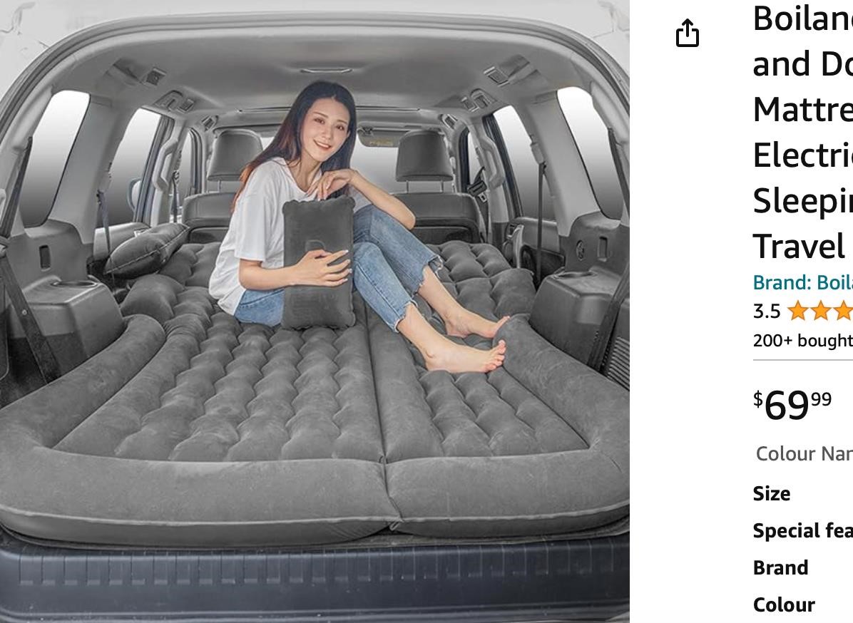 Boiland SUV Air Mattress Thickened and Double-Side