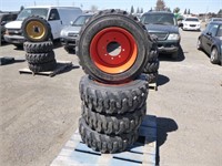 Unused 10-16.5 Skid Steer Tires/Wheels