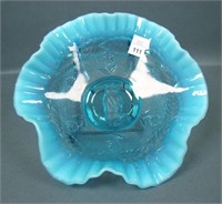 Jefferson Glass Co. Blue Opal Jolly Bear Bowl