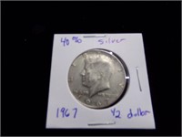 1967 1/2 dollar 40% silver