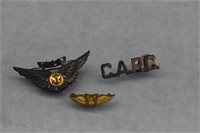 Sterling Air Crew Wings Badge w/stars, etc
