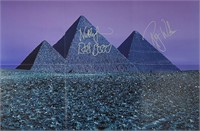 Autograph COA Pink Floyd Poster