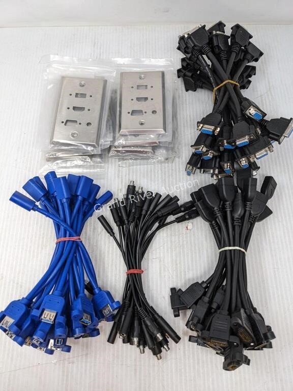 Lot of Connectors and Wall Plates