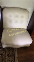 White Leather Retro Chair